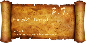 Pengő Tarcal névjegykártya